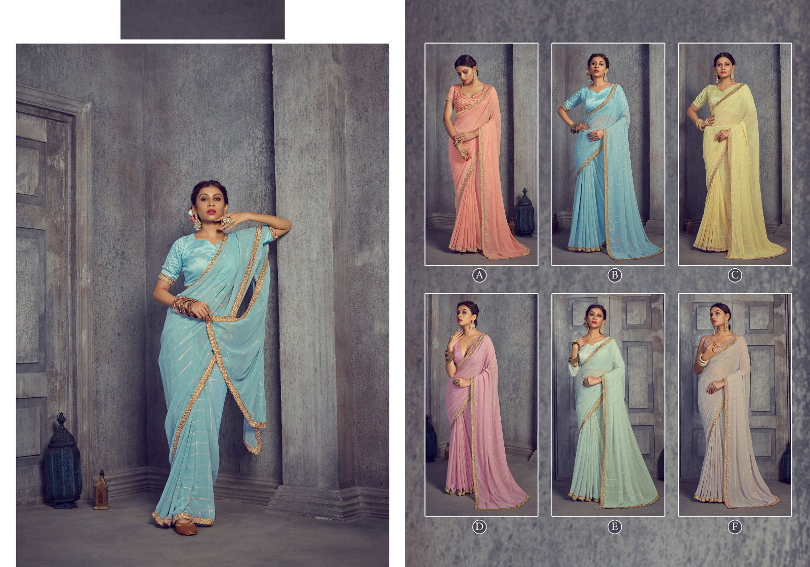 Ynf Filmora Sequence Georgette Sarees Catalog
